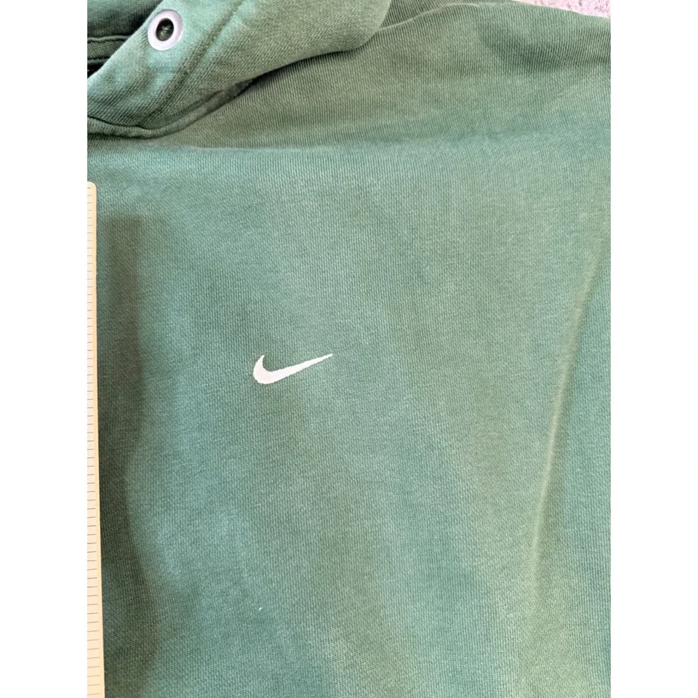 Nike‎ Zip Up Hoodie Mens Large Tall Green Fleece Sweatshirt Embroidered Swoosh L